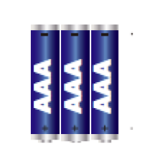 3* AAA Batterien